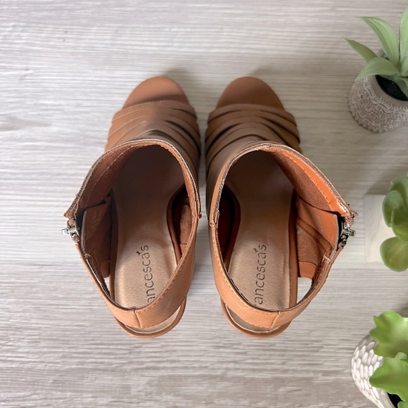 FRANCESCA'S edna peep toe heeled booties size 6.5 NWT - Picture 8 of 16